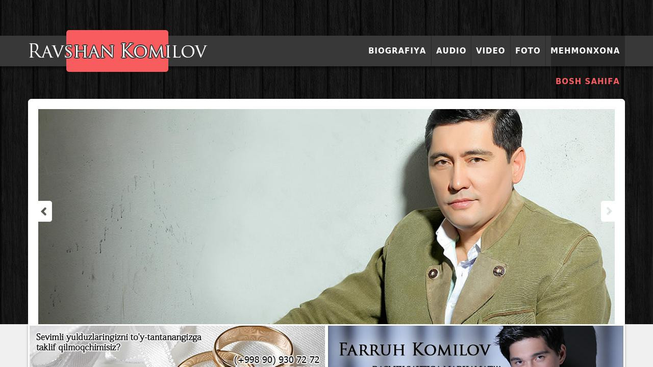 Официальный сайт Равшана Камилова